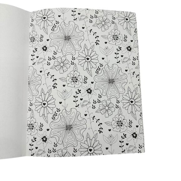 Fabulous Florals Adult Coloring Book 24 Designs Premium Perforated Leisure Arts - Picture 6 of 10